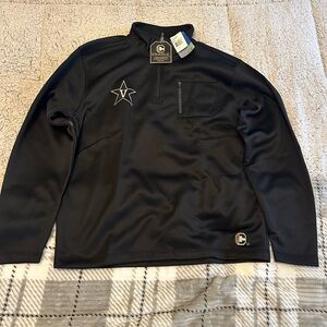 Vanderbilt Commodores Crable 1/4 Zip Jacket Black Size Large New With Tags